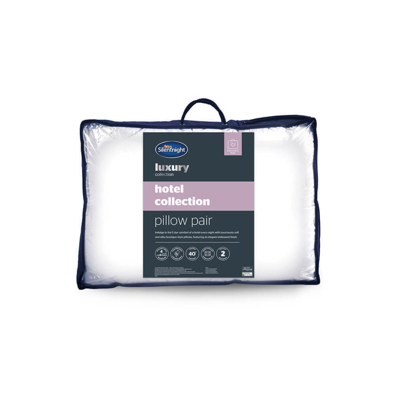 Silentnight Hotel Collection Pillow Pair, Standard Pillow Size by Mattress Online