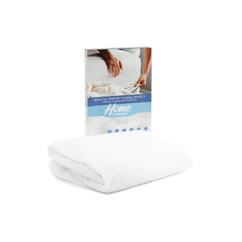 Home by TEMPUR Cooling Tencel Mattress Protector, Single by Mattress