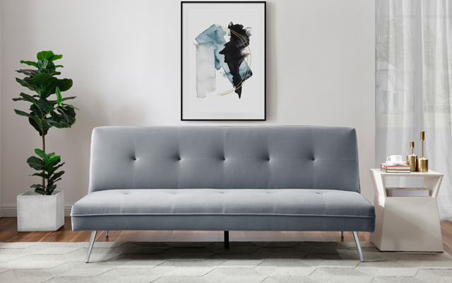 Novo Del Rey Sofa Bed, 3-Seater Sofa Bed, Grey by Mattress Online ...
