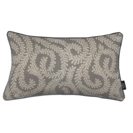 Little Leaf Charcoal Grey Pillow, Cover Only / 50cm x 30cm