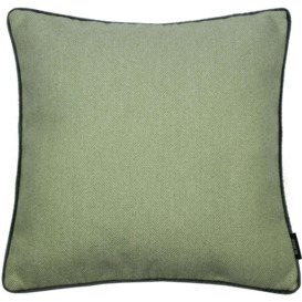 Herringbone Boutique Green + Grey Cushion, Cover Only / 60cm x 60cm