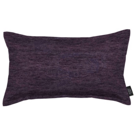 Plain Chenille Purple Cushion, Polyester Filler / 60cm x 40cm