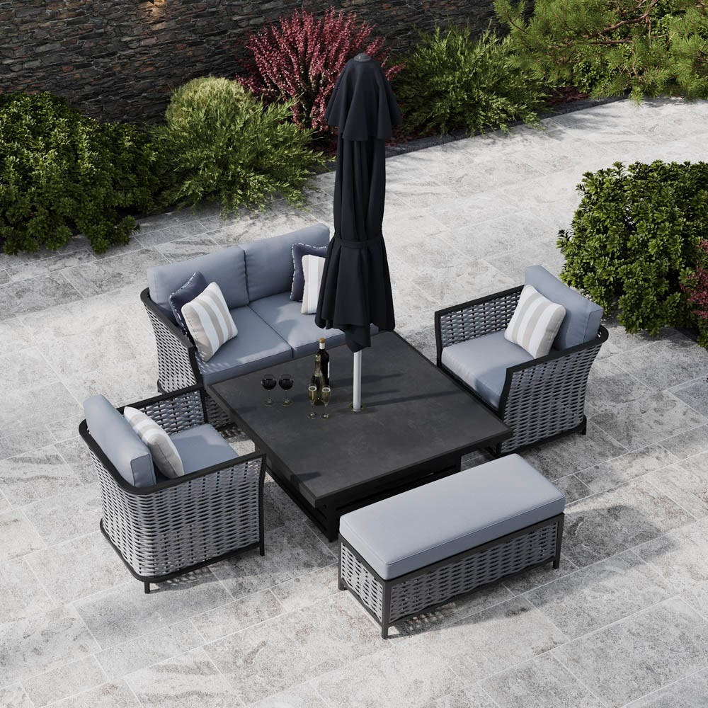 Moda Rising Table Talia 11F - Sofa Set With Rising Table And Bench by Moda Furnishings ...