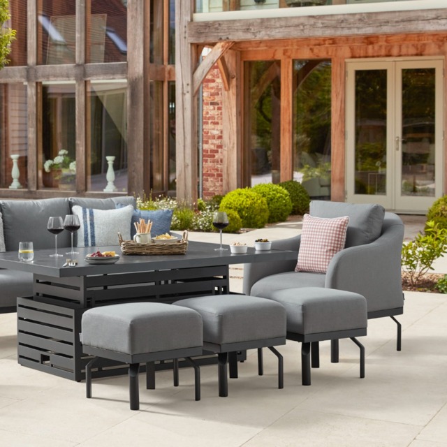Moda Rising Table Belgravia 11G - Sofa Set with Rising Table and Footstools by Moda ...
