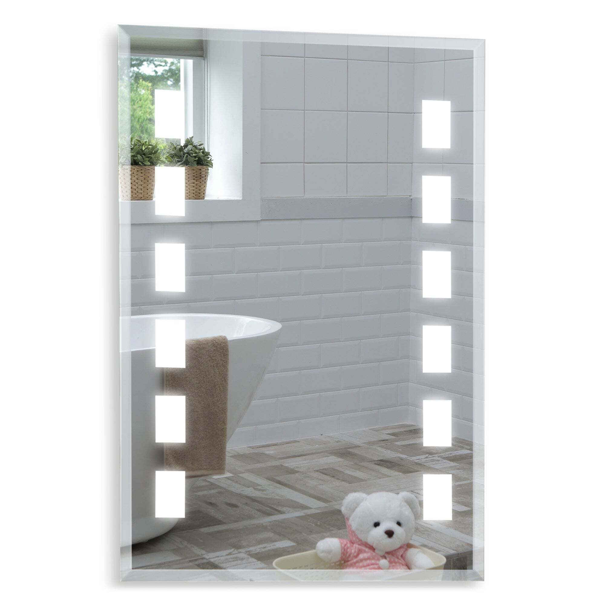 Leo Modern Bathroom Wall Mirror: Size-70Hx50Wcm YJ5308