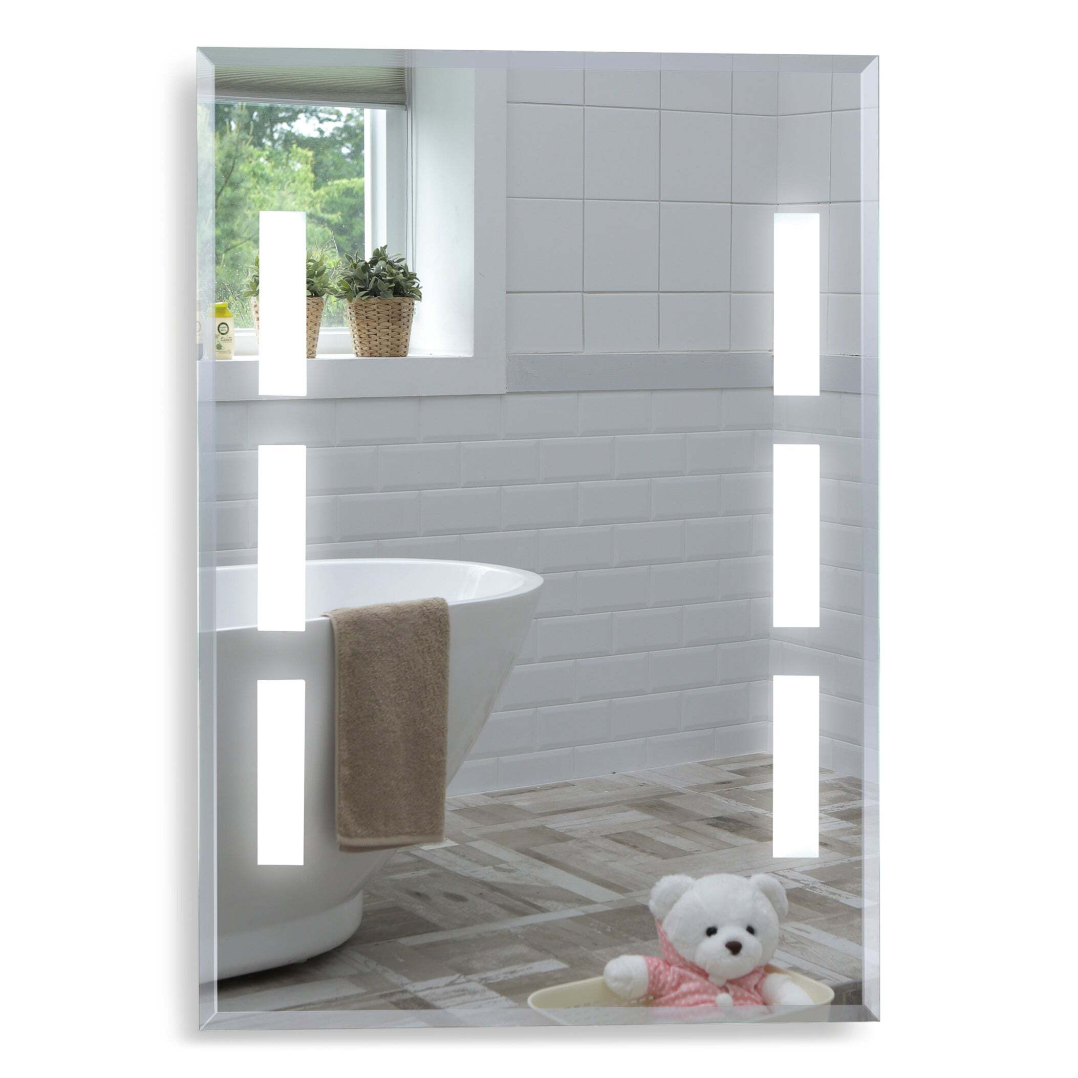 Atlas Modern Bathroom Wall Mirror YJ533 Size-80Hx60Wcm