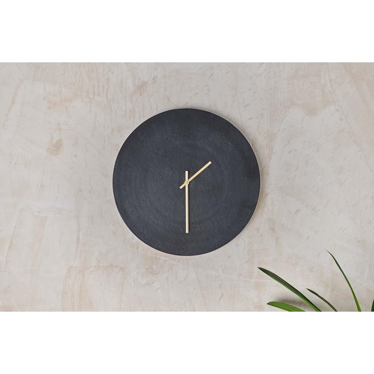 Nkuku Okota Wall Hung Clock Mirrors Wall Art & Clocks Black 3 x