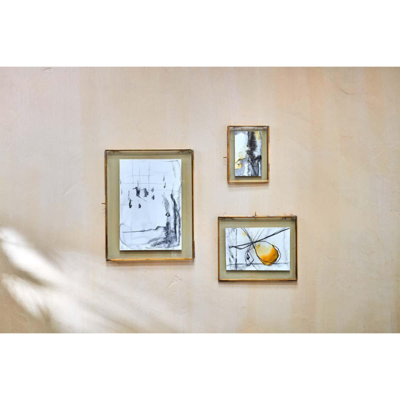 Nkuku Taluka Kiko Brass Frame Photo Frames Gold Extra Large by