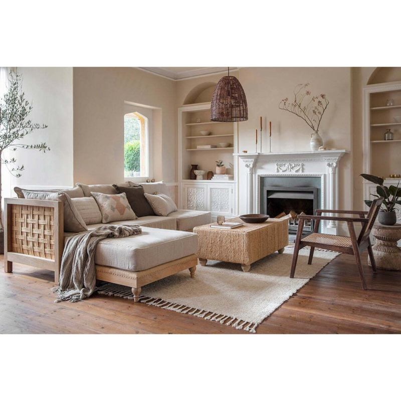 Nkuku Amelia Rug Rugs Natural 120X180 cm by Nkuku