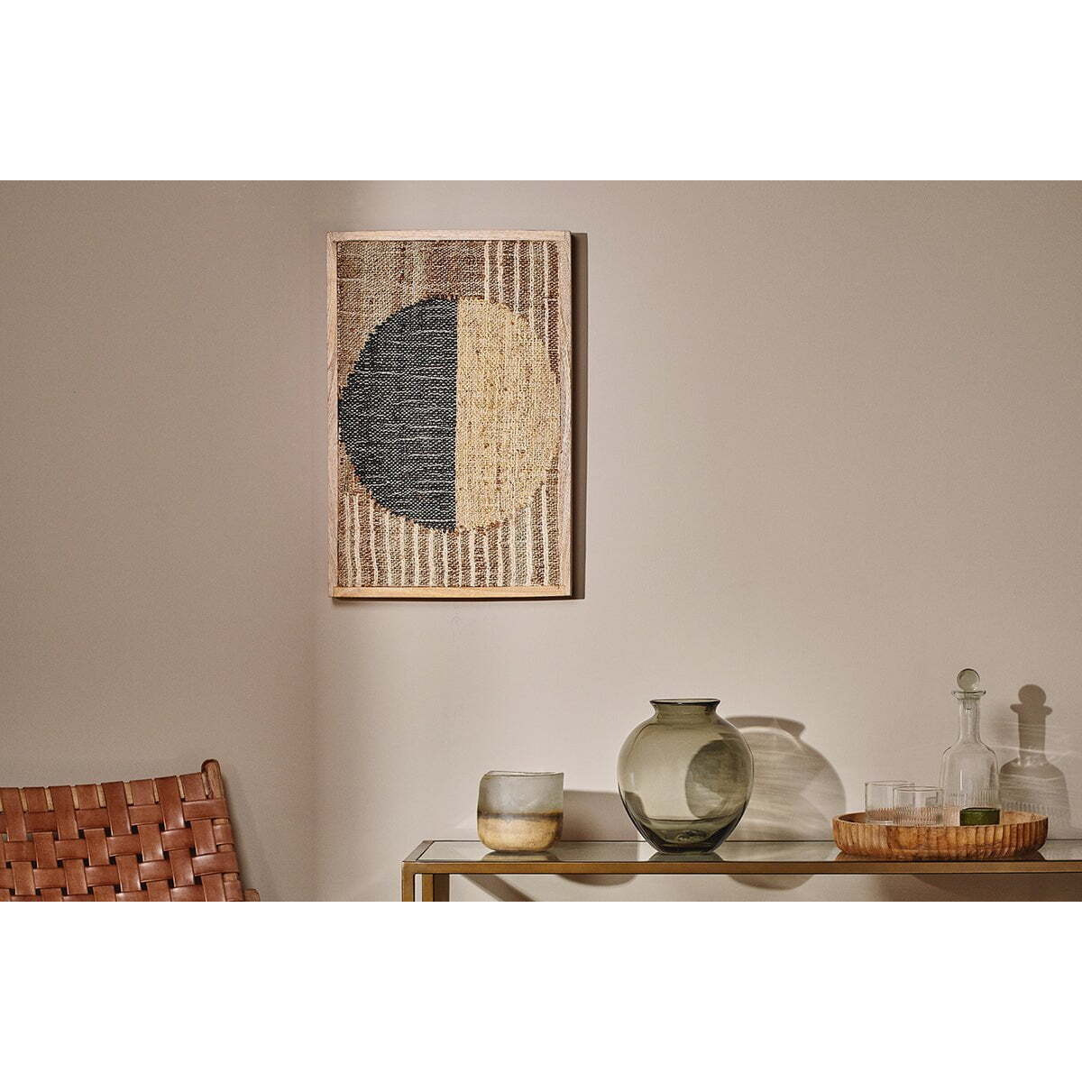 Nkuku Manali Textile Wall Art Mirrors Wall Art & Clocks Natural by