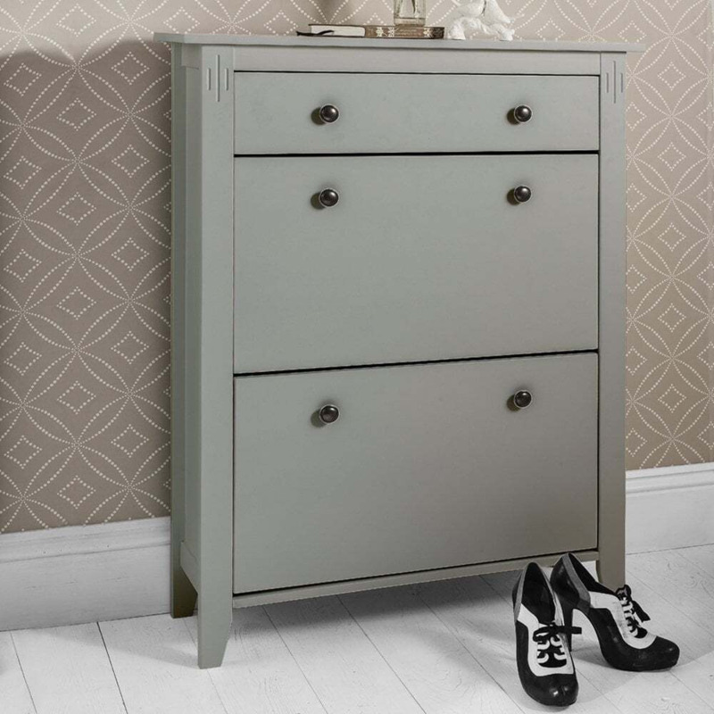 "Cotswold Shoe Storage Unit in Grey Shoe " by Noa & Nani