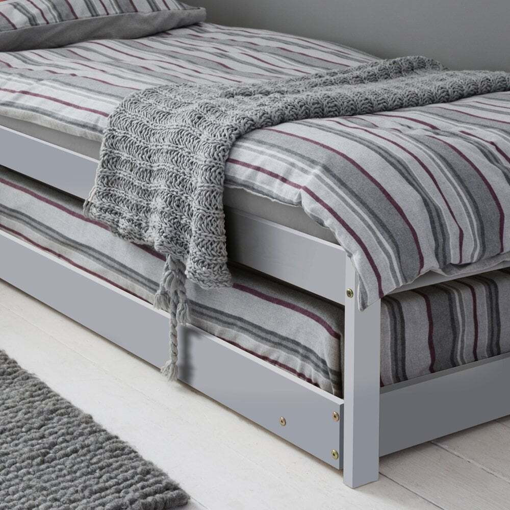 "Matheus Pull out Trundle Spacesaver Bed in Silk Grey " by Noa & Nani ...