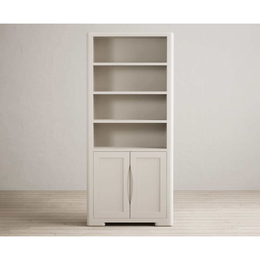 Harper Soft White Painted Tall Bookcase by Oak Furniture Superstore