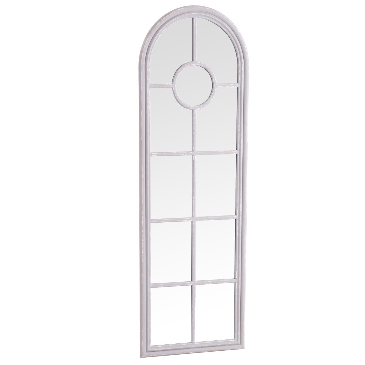 Megara Grey Narrow Arched Window Mirror