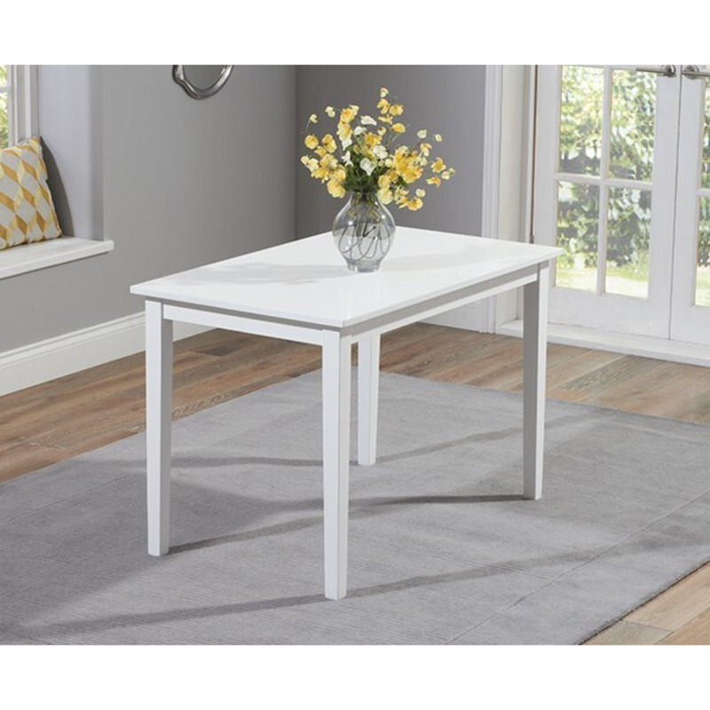 Chiltern 114cm White Painted Dining Table by Oak Furniture Superstore