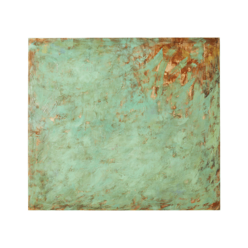 OKA, Roheline HandPainted Wall Art Multi, Wall Art, Wood by OKA