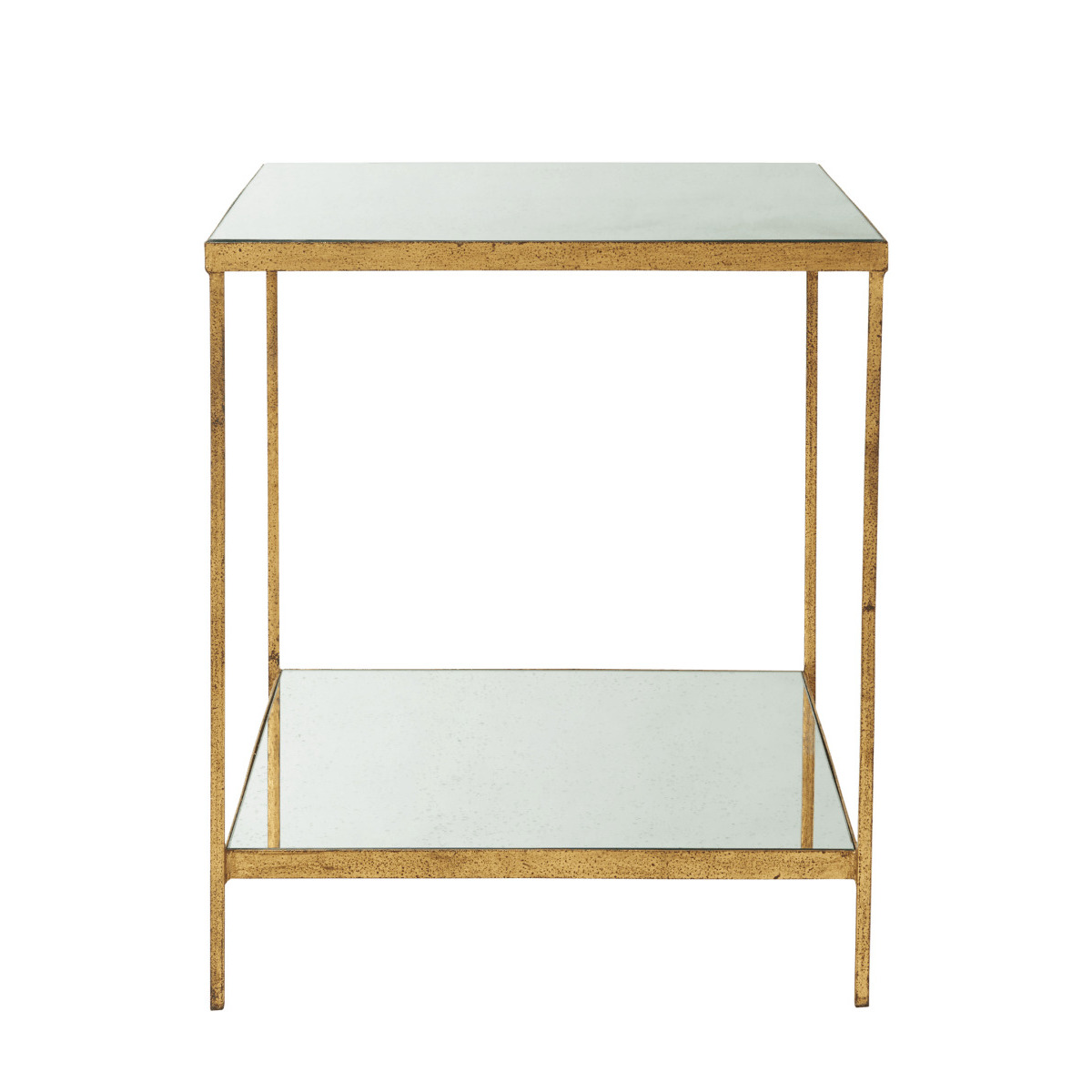 OKA, Merle Side Table Antiqued Glass, Side Tables, Glass by OKA