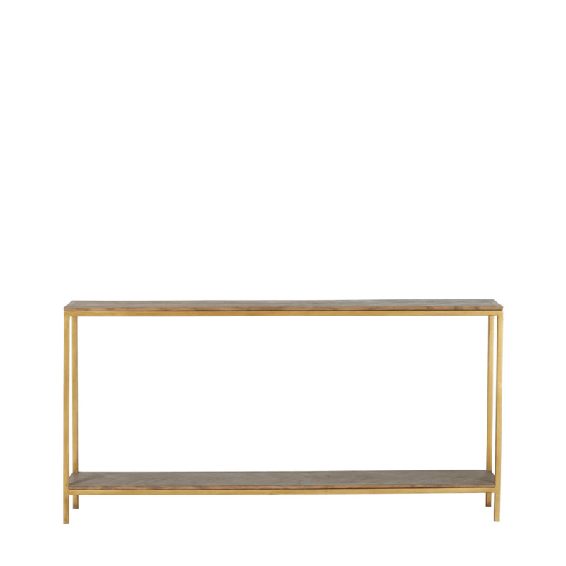 OKA, Amarolo Narrow Console Table Natural, Console Tables, Iron/Wood