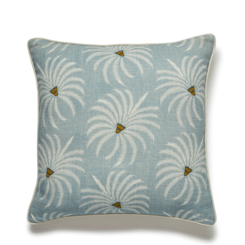 OKA, Jussara Cushion Cover Sea Green, Cushion Covers, Cotton/Linen