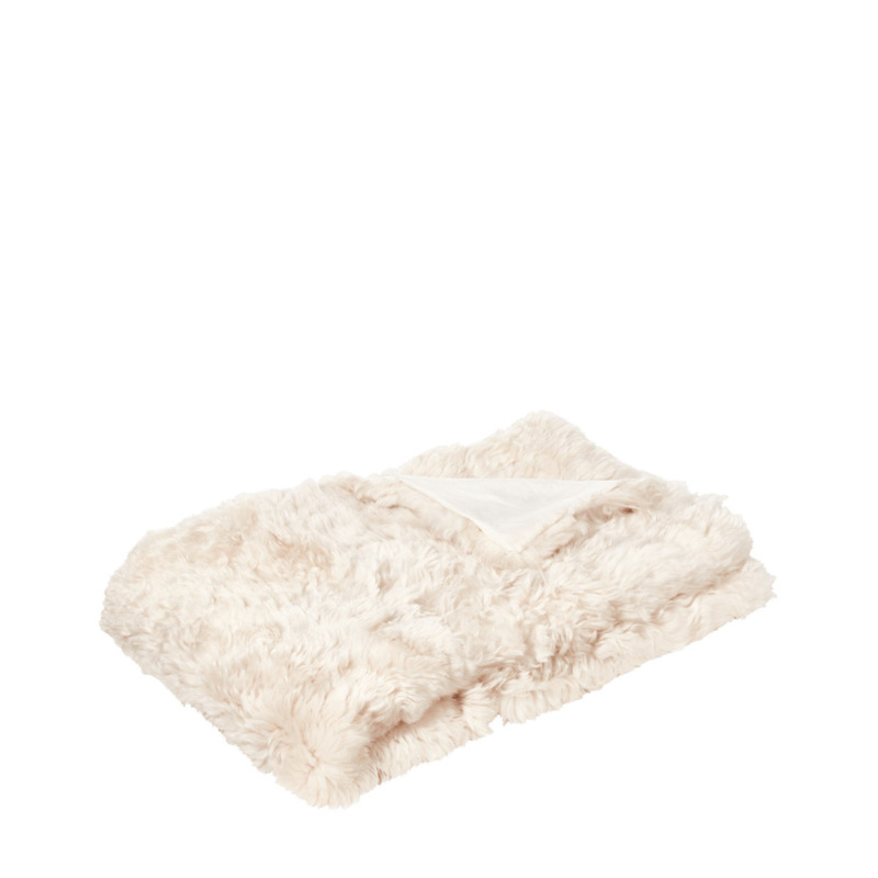 OKA, Westray Sheepskin Throw Snow, Throws, Sheepskin, Animal by OKA