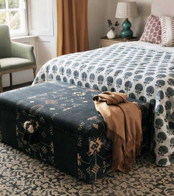 OKA, Kirmani Rug 240x305cm - Distressed Green, Rugs, Wool,Cotton by OKA ...