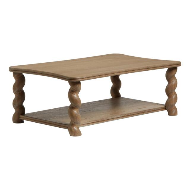 OKA, Solomon Coffee Table Natural Oak, Coffee Tables, Oak,MDF Wood by