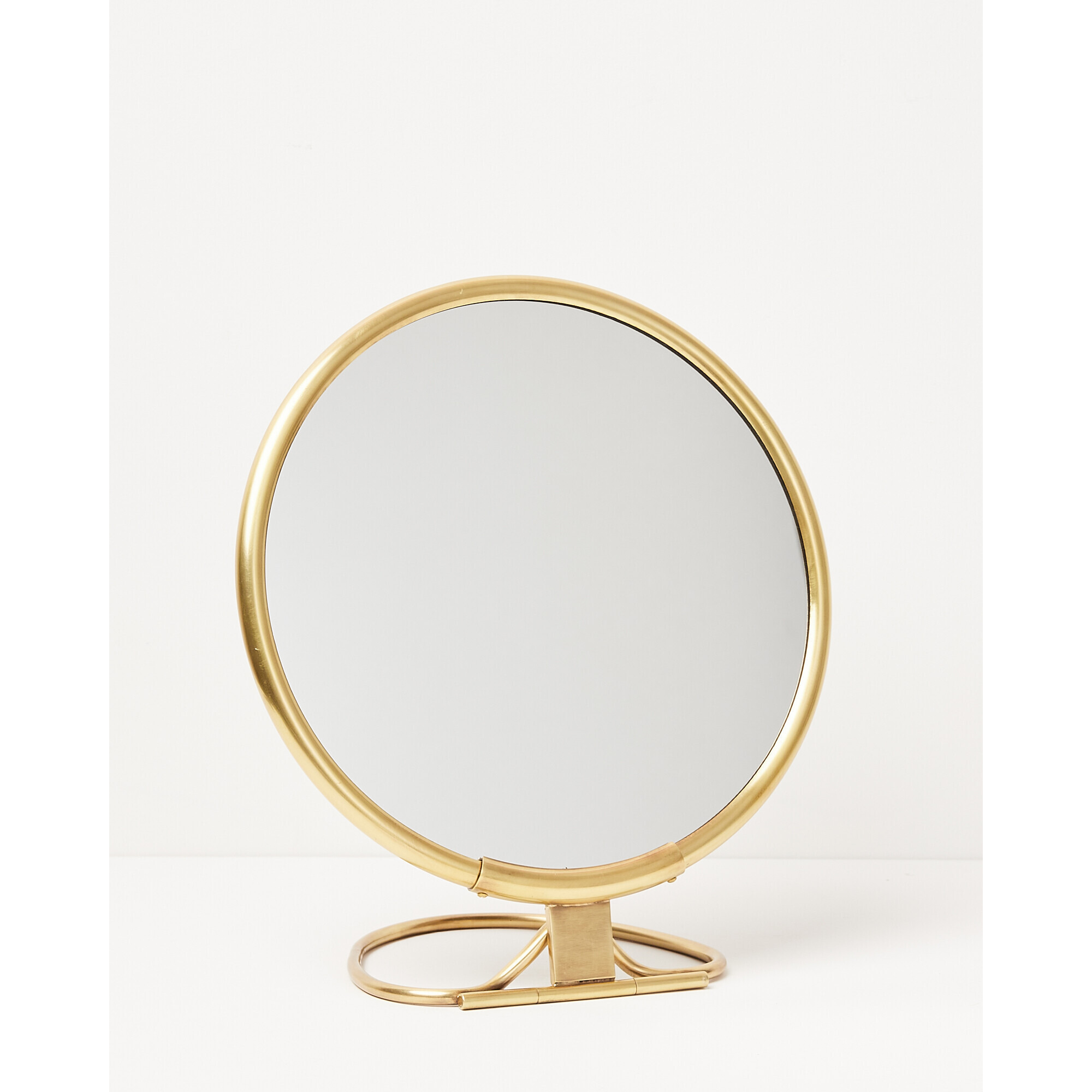 Round Gold Dressing Table Mirror