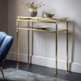 Gallery Direct Cosenza Console Table Gold