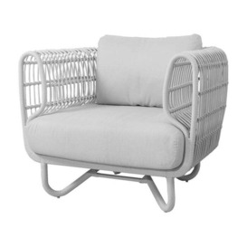 Cane-line Nest Outdoor White Lounge Chair