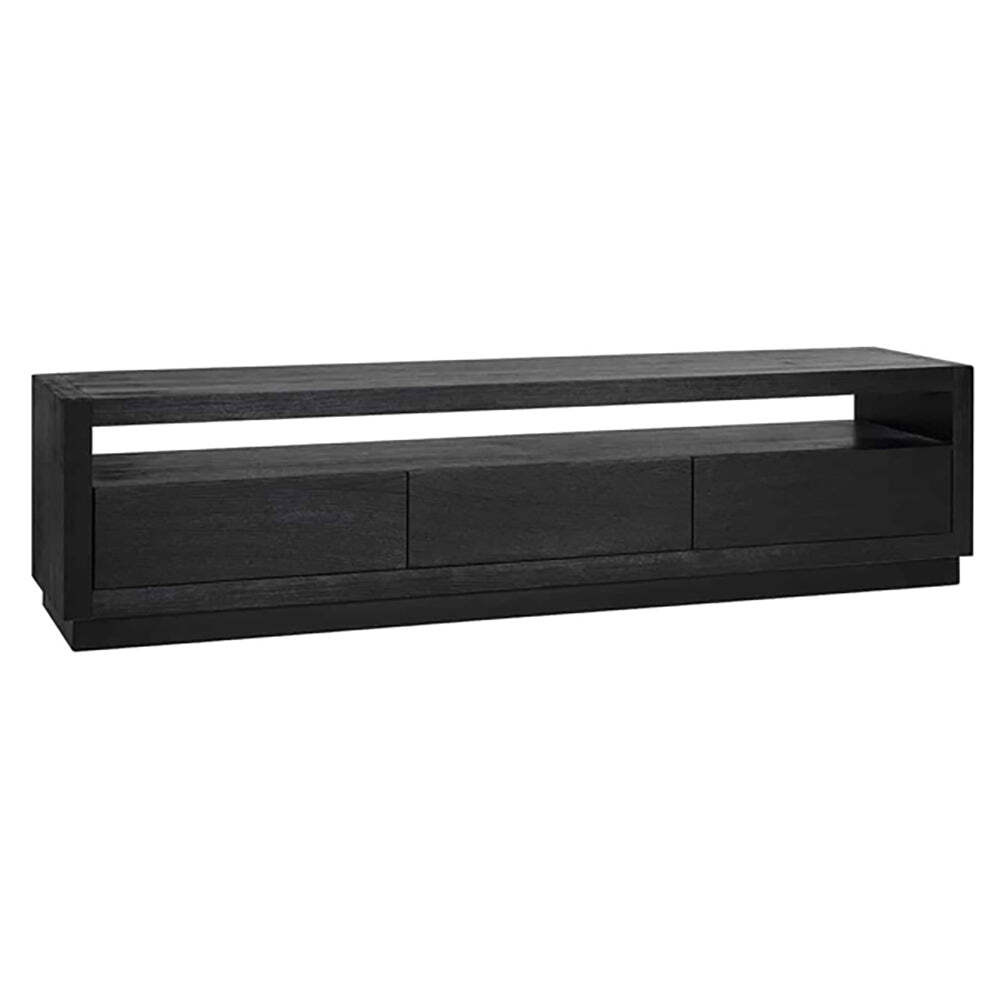 Richmond Oakura 3 Drawers Black TV Unit by Olivia's