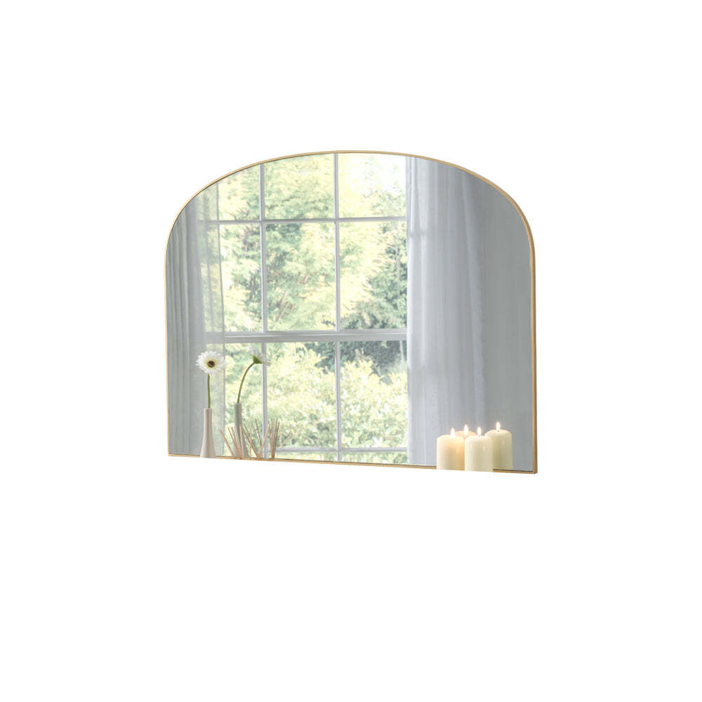 Olivia's Samoa Curved Wall Mirror in Gold by Olivia's