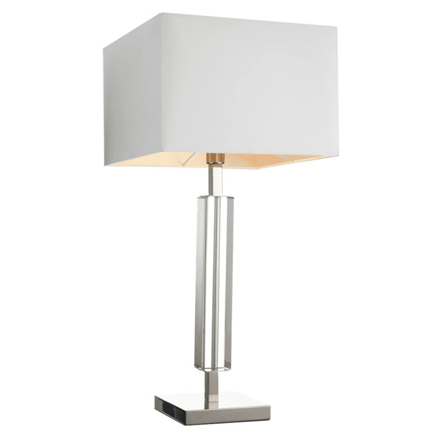 Lampe De Table RV Astley Briella – Nickelé – Style Moderne, Sans Emballage D'origine