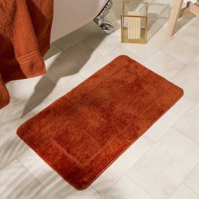 Burnt Orange Bath Mat
