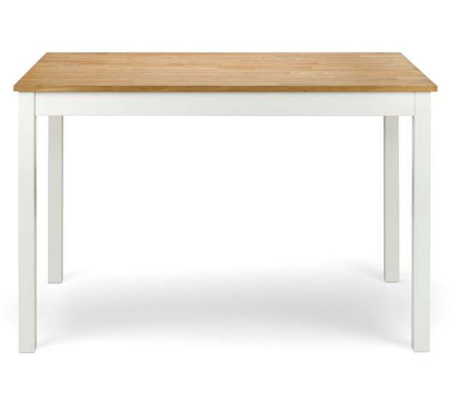 Osborne Solid Oak Wood & Ivory Rectangular Dining Table by Otello's ...