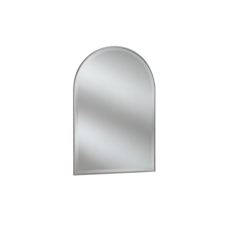 Flare Arch Top Mirror 63cm, Silver by Pepper Sq