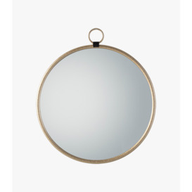 Greg Round Hanging Mirror in Gold