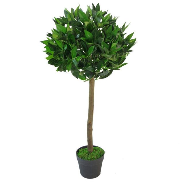 Leaf 90cm Artificial Bay Laurel Topiary Spiral Tree