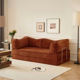 Rackhams Hernández Foldable Lazy Sofa Bed For Lounging, Corduroy