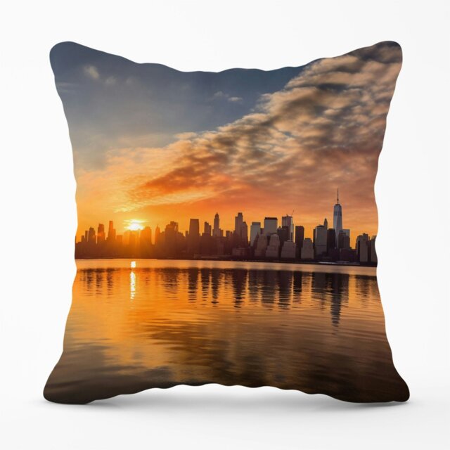 Rackhams New York At Sunrise Cushions - - 45cm x 45cm by Rackhams ...
