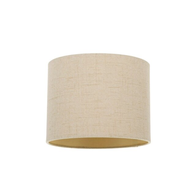 "Rackhams Modern Taupe Linen Fabric Small 8"" Drum Lamp Shade with ...