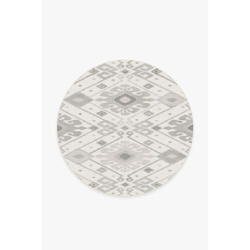 185 Round Machine Washable Area Rug Kid & Pet Friendly Indoor