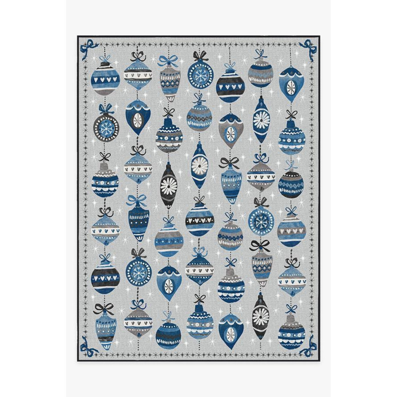Outdoor Festive Garland Blue Grey Rug 275x365 Machine Washable Area outdoor-festive-garland-blue-grey-rug-275x365-machine-washable-area