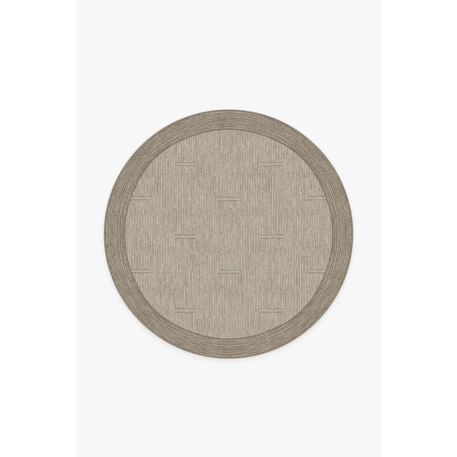 Solvi Stone Rug Tan 185 Round Machine Washable Area Rug Kid & Pet