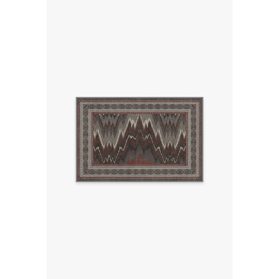 Iris Apfel Flamma Sumac Tufted Rug Dark Brown 60x90 Machine