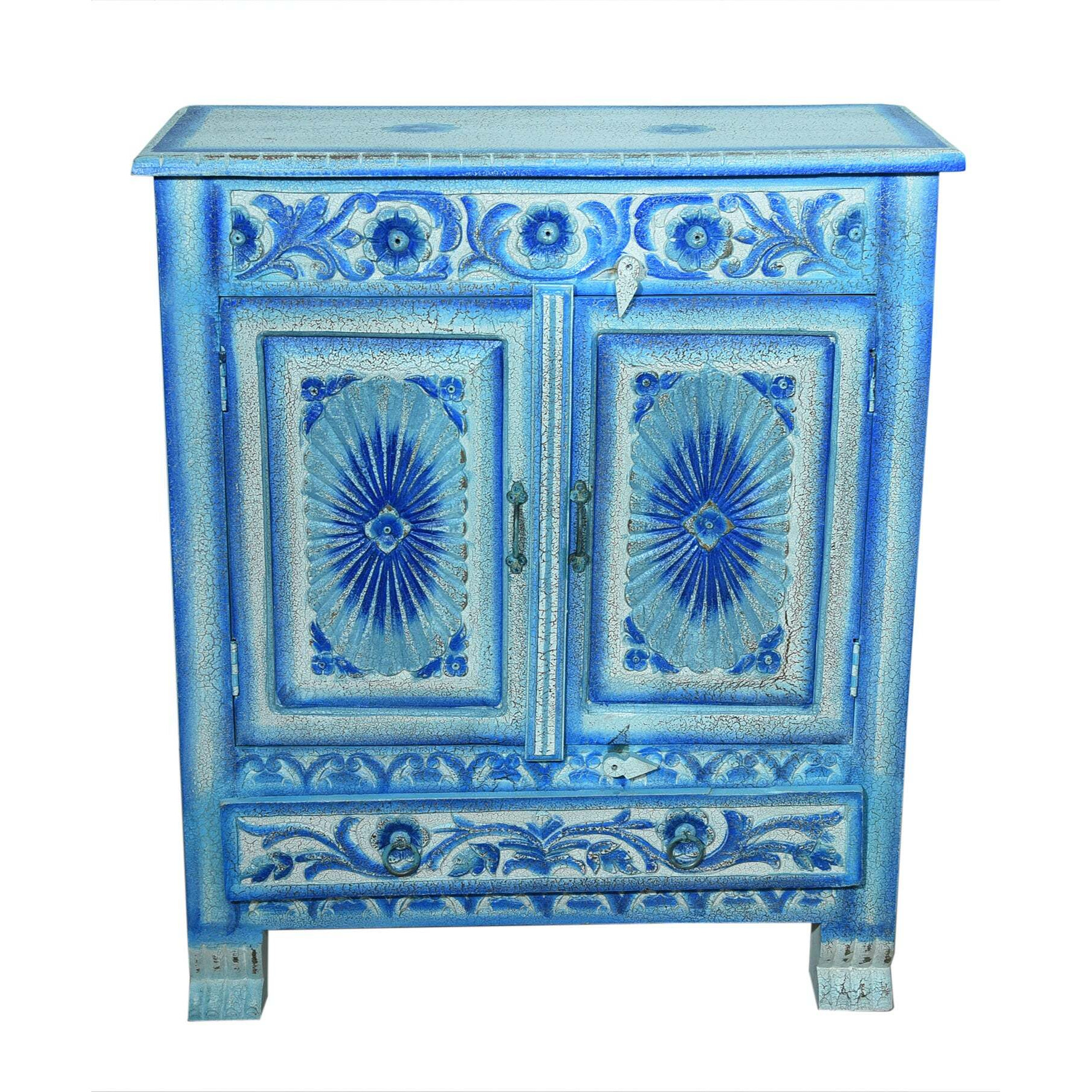 Hand Painted 4 Panel-Door Sideboard main image 1