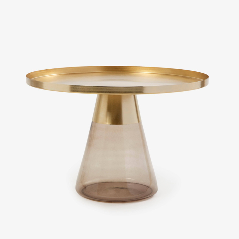 Volare Glass Coffee Table, Charcoal by Sazy