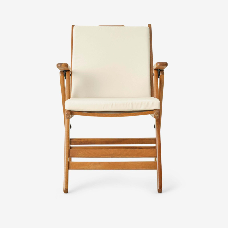 Todd Folding Garden Chair, OffWhite Natural by Sazy
