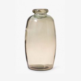 Bell Glass Vase, Light Brown, 35 cm