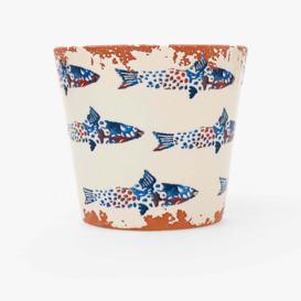 Reel Ocean Ceramic Pot, Blue, M