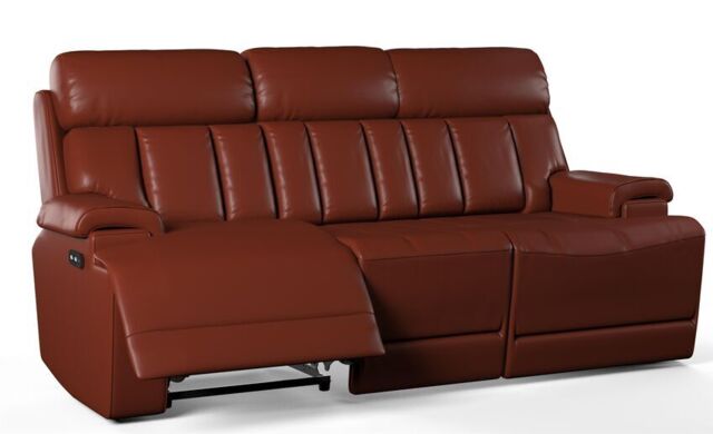 La-Z-Boy Brown Empire 3 Seater Power Recliner Sofa by SCS | uFurnish.com